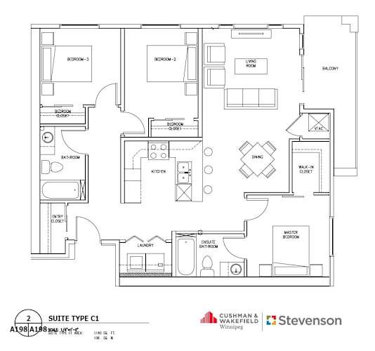 Floor Plan  a floor plan of a bedroom apartment