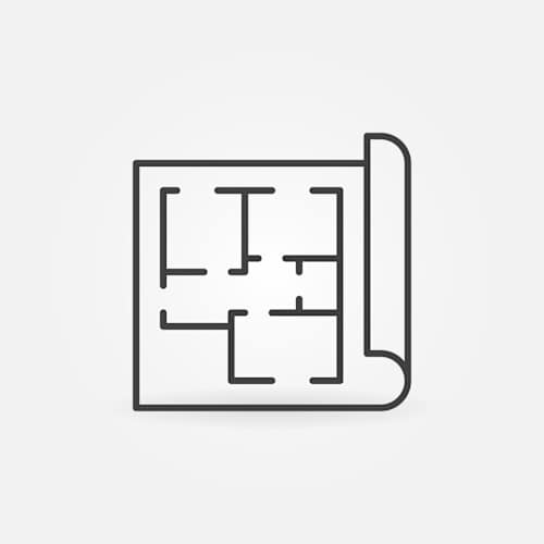 Floor Plan  a diagram of a maze on a piece of paper