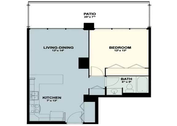 Floor Plan  the floor plan of a small house with a loft