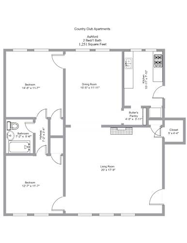 Floor Plan  a floor plan of a house with a bedroom and a living room