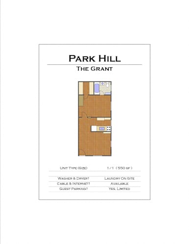 Floor Plan  the grant park hill floor plan