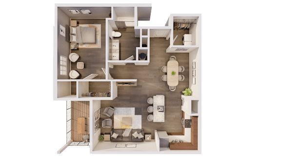 Floor Plan  a bedroom floor plan of a 2100 sq ft apartment