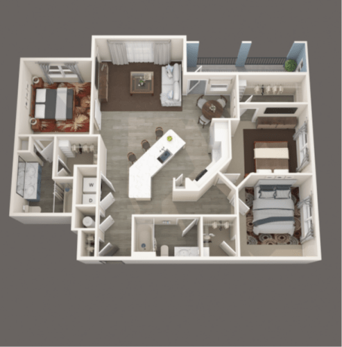 Floor Plan  C1 Floor Plan at Creekside at Grand Prairie, Grand Prairie