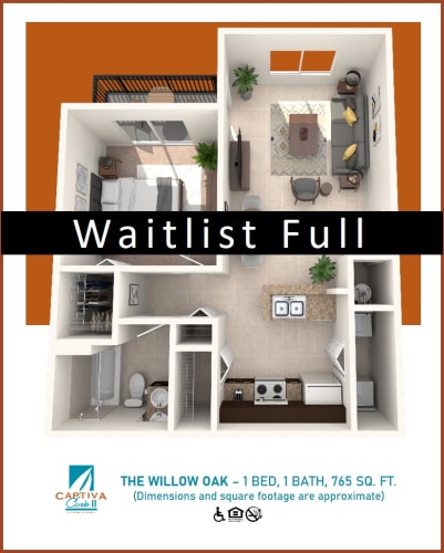 Floor Plan  1 Bedroom Apartment
