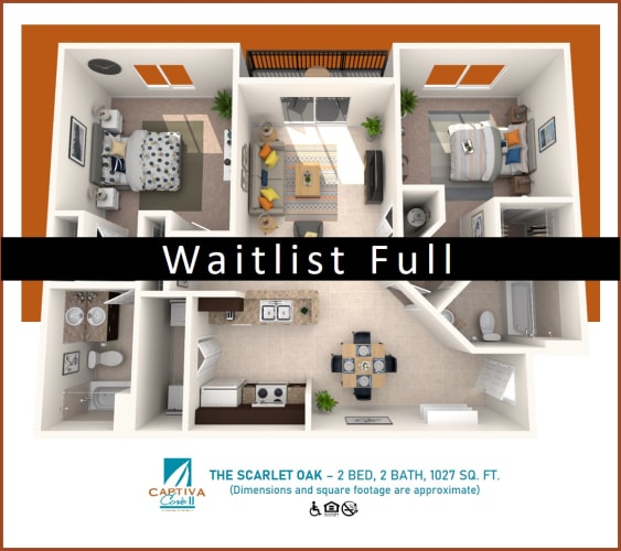 Floor Plan  2 Bedroom Apartment