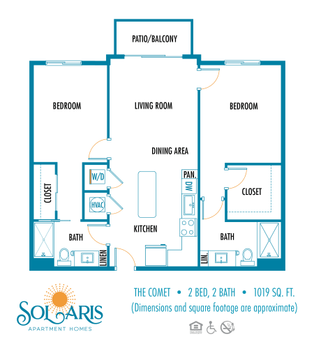 Floor Plan  a floor plan of the condo