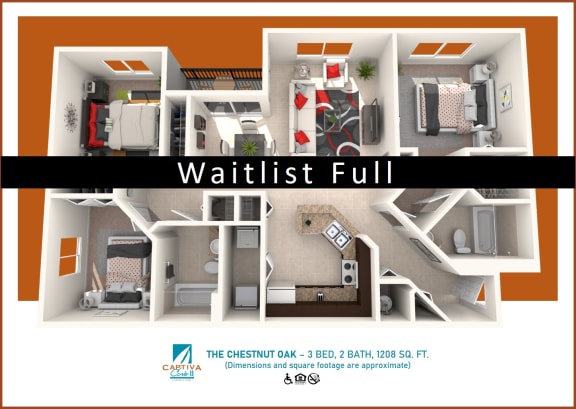 Floor Plan  3 Bedroom Apartment