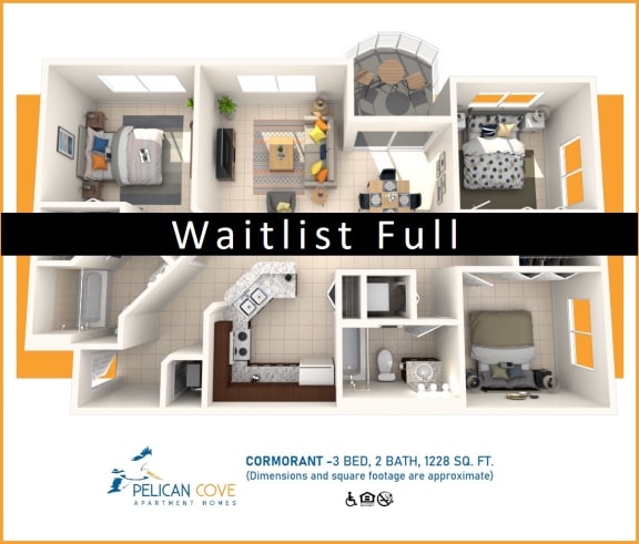Floor Plan  3 Bedroom Apartment