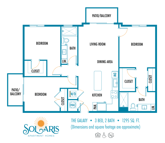 Floor Plan  a floor plan of the galleria apartments
