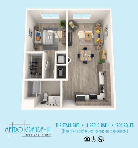 Floor Plan  a floor plan of a 1 bedroom 1190 sq ft