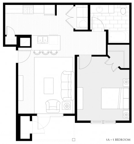 Floor Plan  Summit 1BR