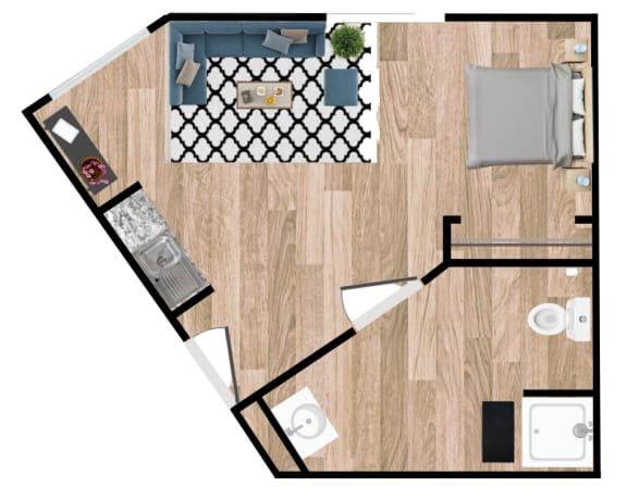 Floor Plan  a drawing of a floor plan of a living room