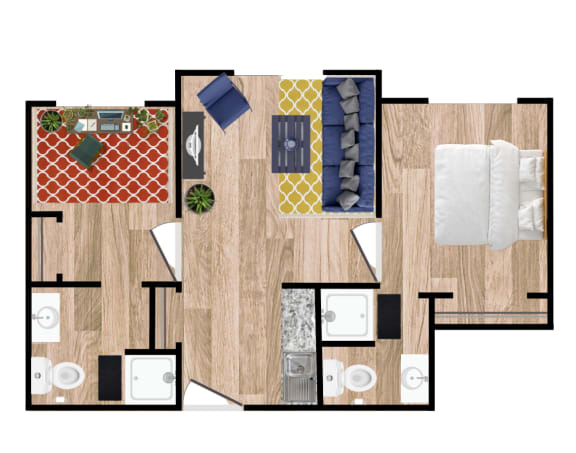 Floor Plan  Two Bedroom