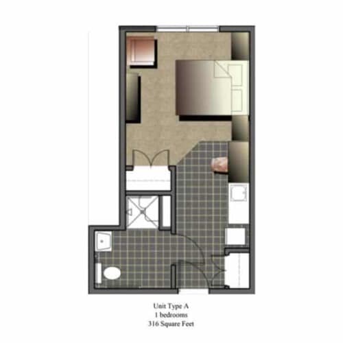 Floor Plan  floor plan of a small apartment