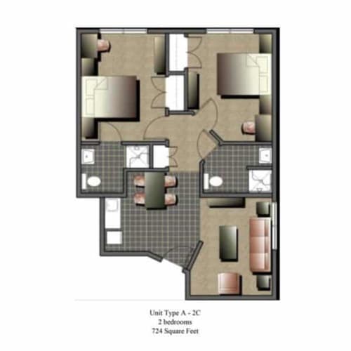 Floor Plan  floor plan for 2nd floor with bedrooms and baths