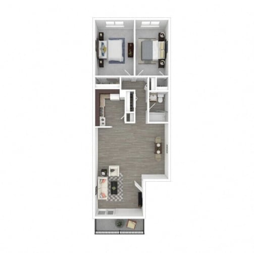 Floor Plan  2 Bedroom