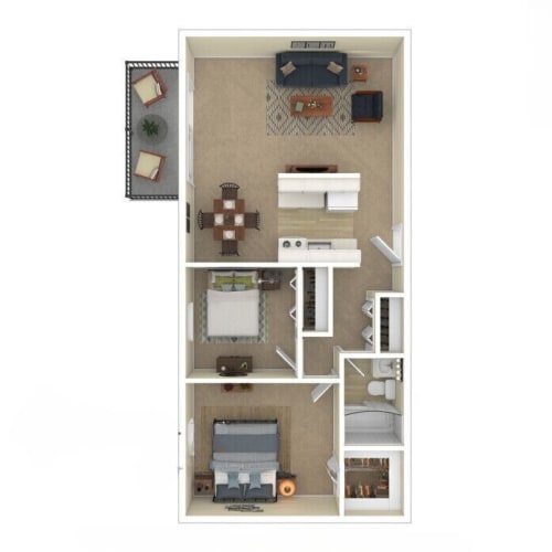 Floor Plan  a floor plan of a house with a bedroom and a living room