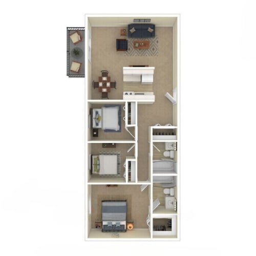 Floor Plan  a floor plan with a bedroom and a living room