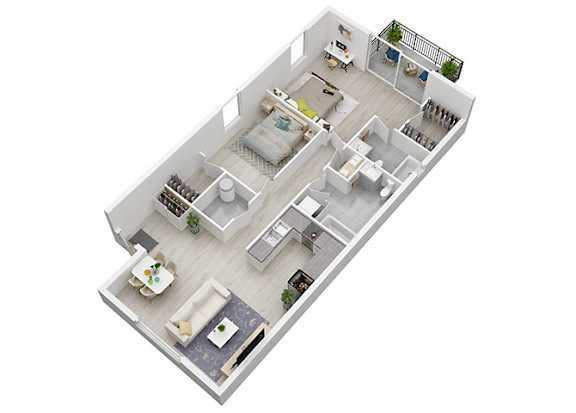 Floor Plan  a floor plan of a house with a bedroom and a living room