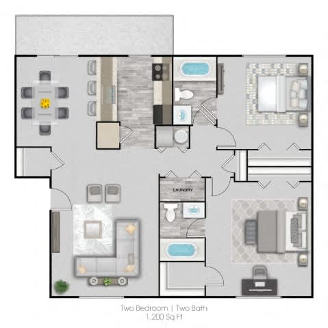 Floor Plan  a floor plan  two bedroom  two baths