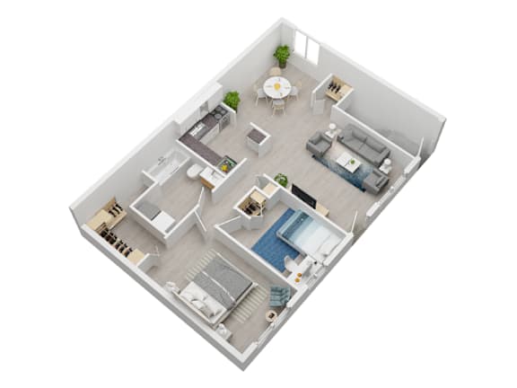 Floor Plan  2 Bedroom Floorplan