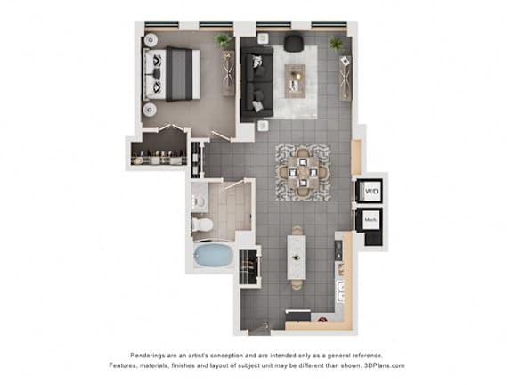 Floor Plan  IYM Floorplan at Arcade Apartments, St Louis, 63101