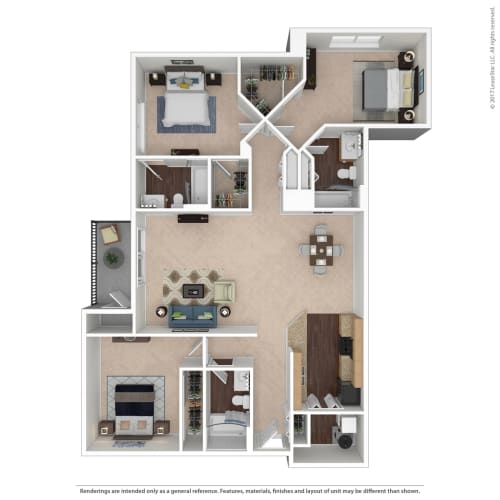 Floor Plan  3 Bedrooms