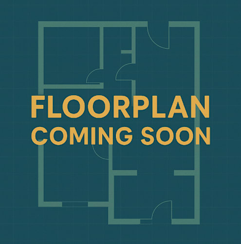 Floor Plan  A poster announcing that a floorplan is coming soon.