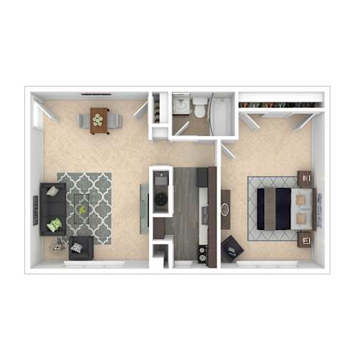 Floor Plan  a1 floor plan studio apartments for rent ga