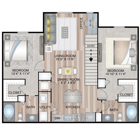 Floor Plan  Cornhusker Courtyard