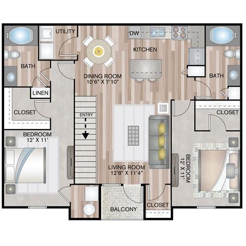 Floor Plan  Firethorn Courtyard