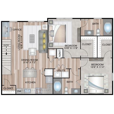 Floor Plan  Saltillo Courtyard