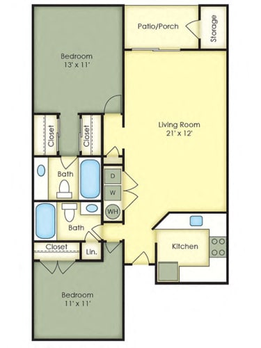 Floor Plan  2-Bedroom_WEB Floor Plan