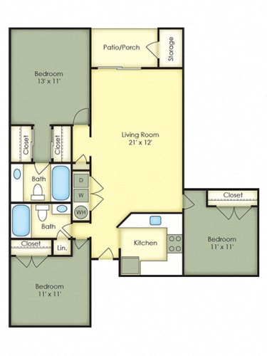 Floor Plan  3-Bedroom_WEB Floor Plan