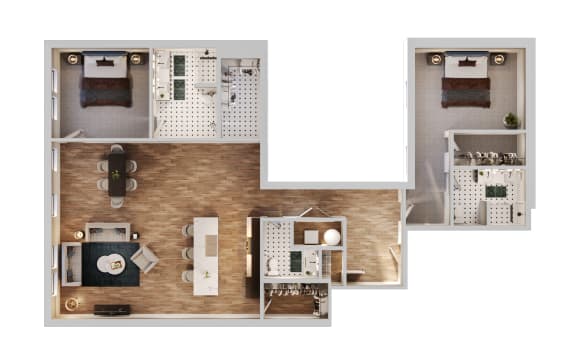 Floor Plan  D3 Floor Plan | 1,765 Sq. Ft. at The Madison, Columbus
