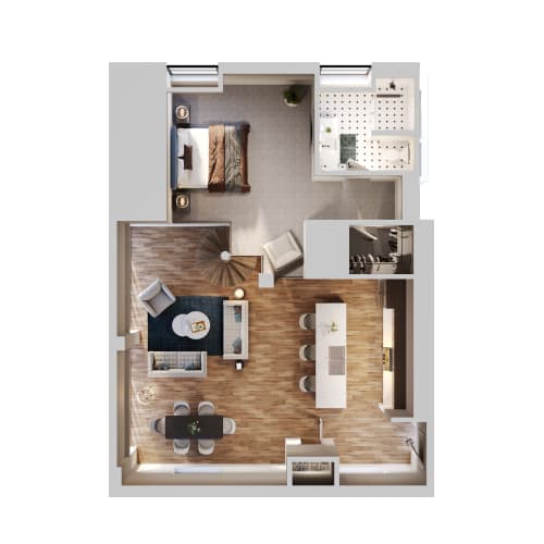 Floor Plan  D3 Floor Plan | 1,910 Sq. Ft. at The Madison, Columbus, OH, 43215