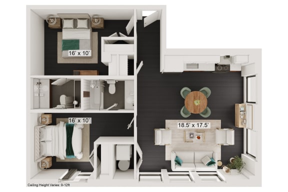 Floor Plan  bedroom floor plan an in 1 bed 1 bath