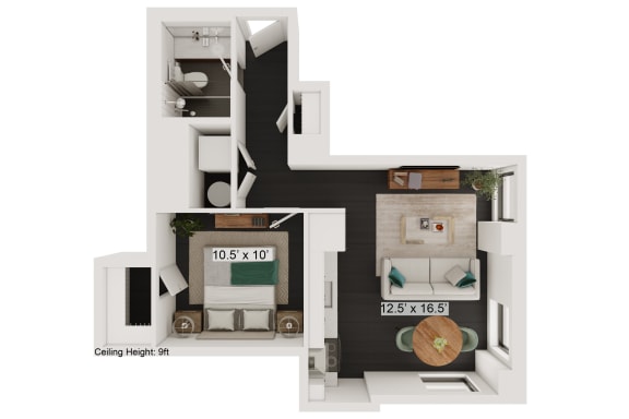 Floor Plan  bedroom floor plan an in 2 bed 2 bath apartment at the legends at champions gate apartments in