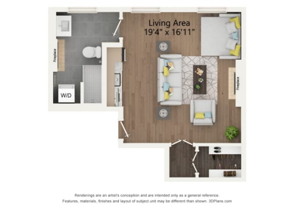 Floor Plan  201 The Edgar floor plan