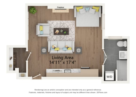 Floor Plan  The Edgar floor plan 202