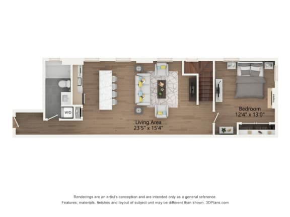 Floor Plan  The Edgar 203 Floor Plan