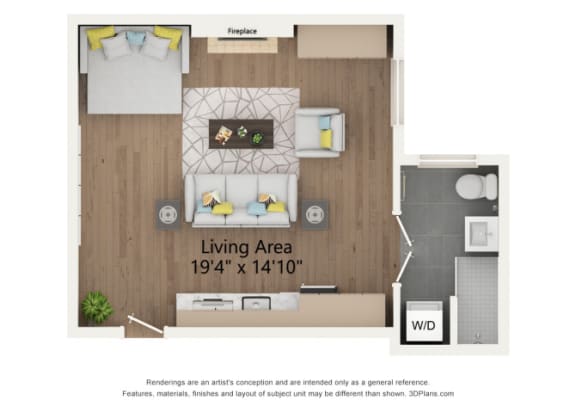 Floor Plan  The Edgar Floor Plan 302