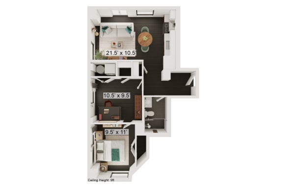Floor Plan  bedroom floor plan an in 1 bed 1 bath