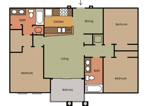 Floor Plan  at The Greens at Fort Mill, Fort Mill, 29715