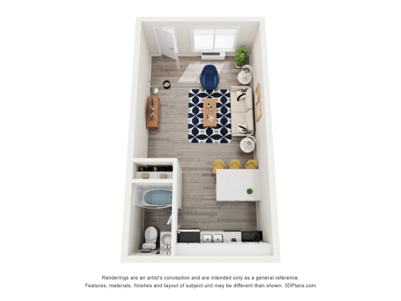 Floor Plan  bedroom floor plan of a 1 bedroom apartment at the mansions