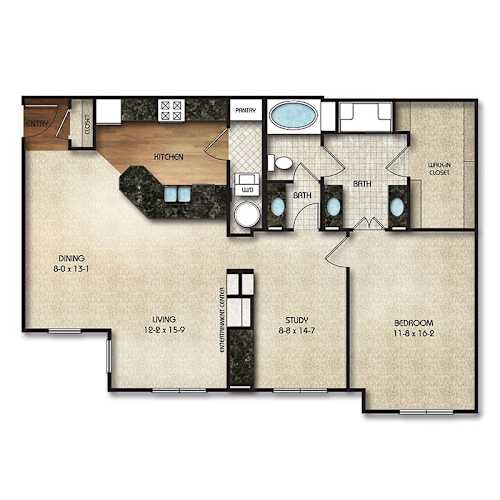 Floor Plan  A6p Floor Plan | 1150 Sq. Ft. at Times Square, Dublin