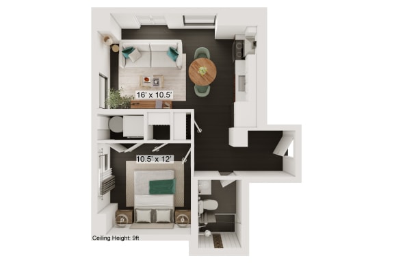 Floor Plan  bedroom floor plan an in 1 bed 1 bath