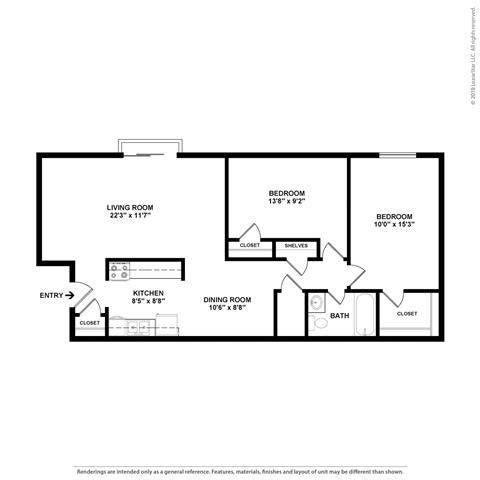 Floor Plan  a floor plan of a house