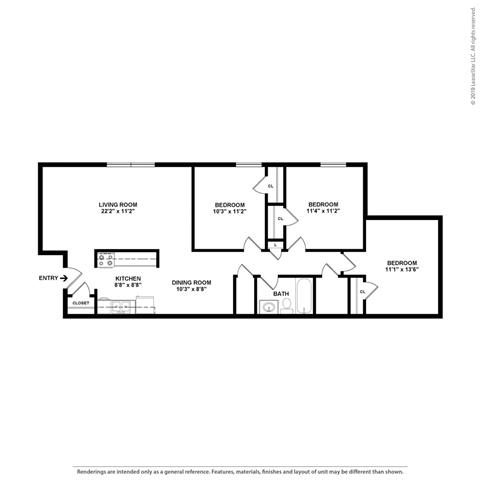 Floor Plan  a floor plan of a house