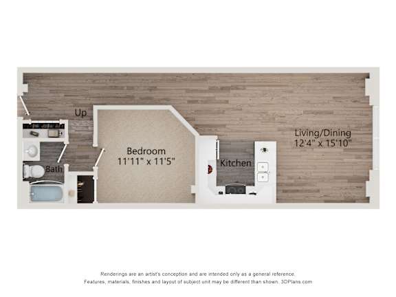 Floor Plan  A9 Floor Plan at Shorehaus Lofts Apartments, Ohio, 44113